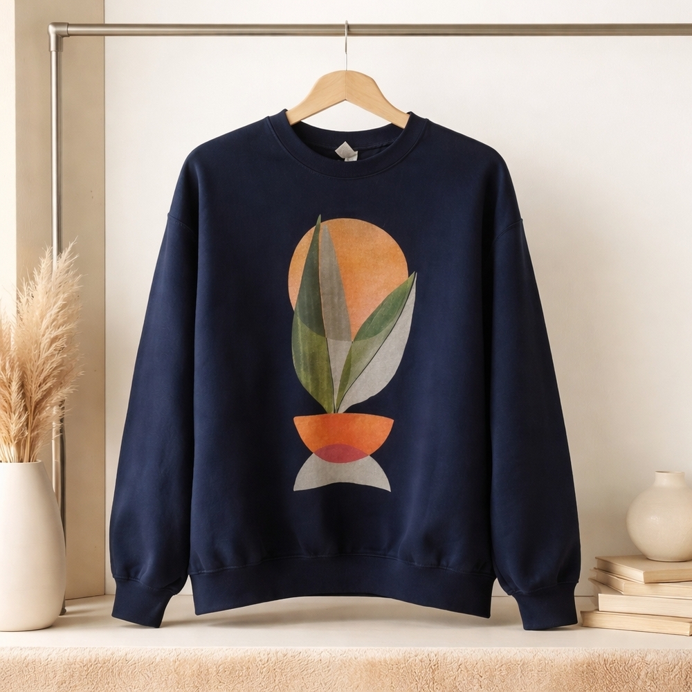 Modern Tropical Abstract Sweater